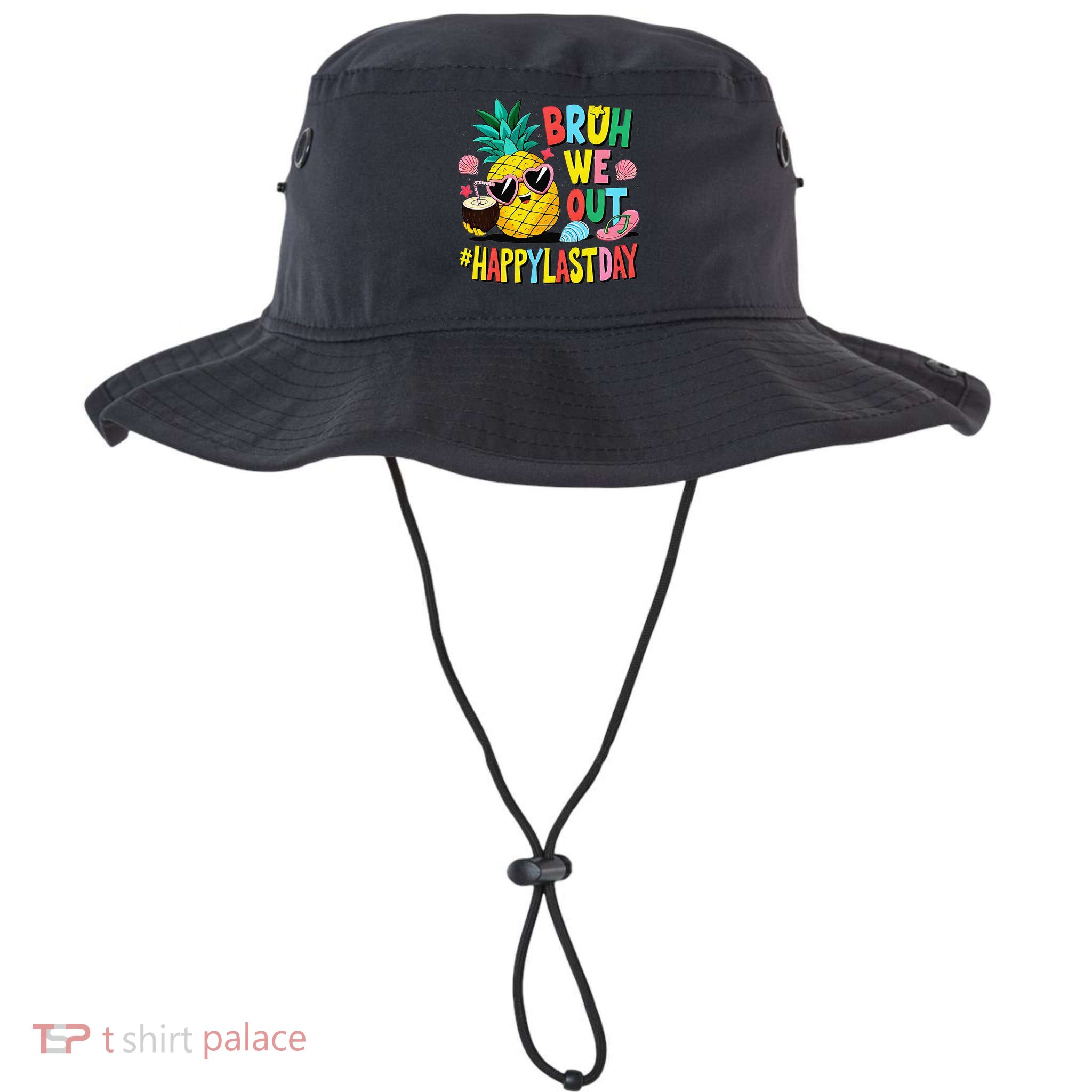 Bruh We Out Happy Last Day Of School Teacher Pineapple Bucket Hat