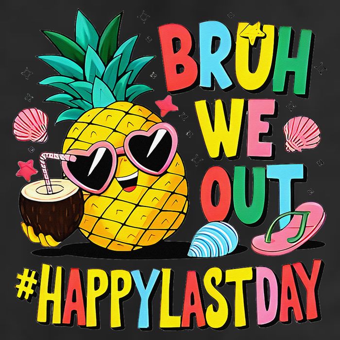 Bruh We Out Happy Last Day Of School Teacher Pineapple 11oz C Handle Ceramic Mug