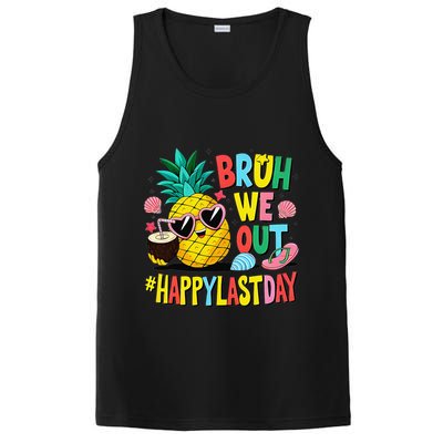 Bruh We Out Happy Last Day Of School Teacher Pineapple PosiCharge Competitor Tank