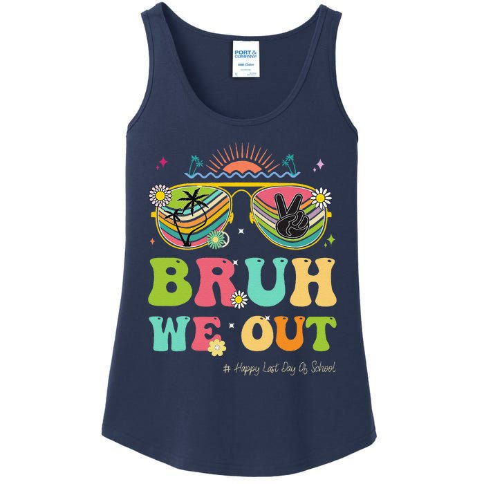 Bruh We Out Funny Last Day Of School Teacher Boy Girl Summer Ladies Essential Tank