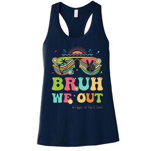 Bruh We Out Funny Last Day Of School Teacher Boy Girl Summer Women's Racerback Tank