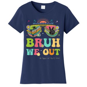 Bruh We Out Funny Last Day Of School Teacher Boy Girl Summer Women's T-Shirt