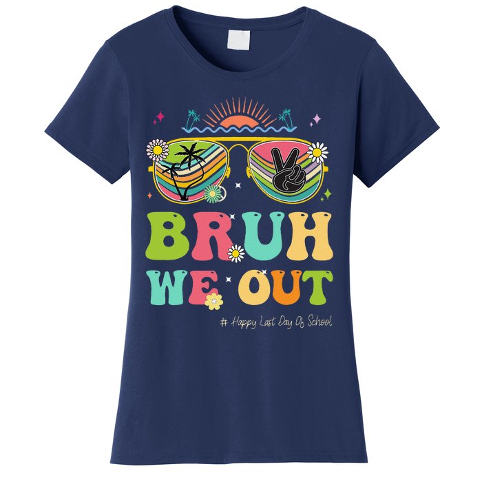 Bruh We Out Funny Last Day Of School Teacher Boy Girl Summer Women's T-Shirt