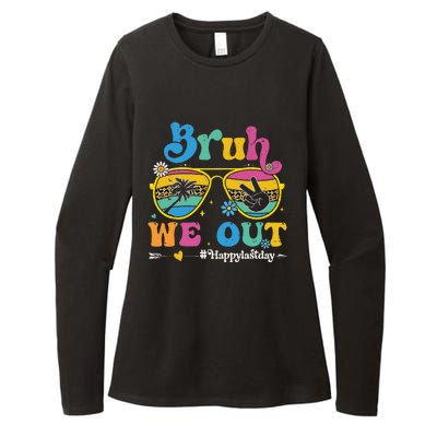 Bruh We Out Happy Last Day Of School Teacher Summer Womens CVC Long Sleeve Shirt