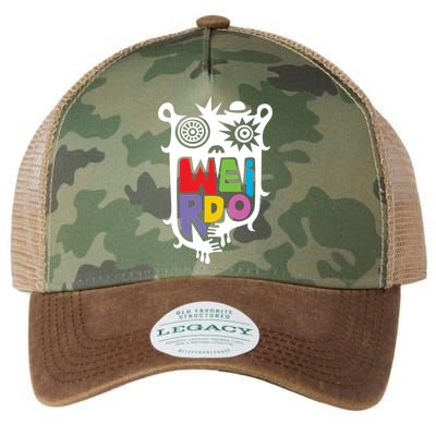 Big Weirdo On Black Legacy Tie Dye Trucker Hat