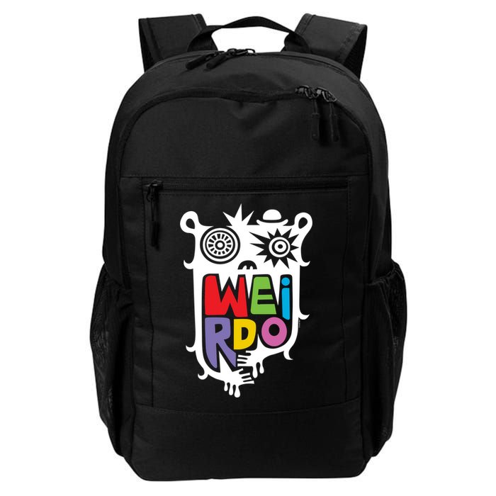 Big Weirdo On Black Backpack