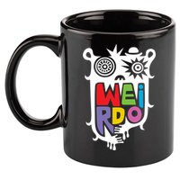 Big Weirdo On Black 11oz C Handle Ceramic Mug