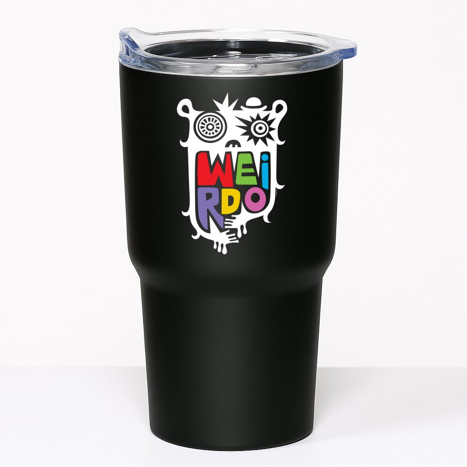 Big Weirdo On Black Tumbler