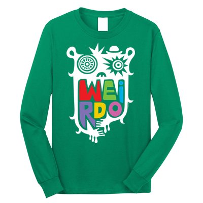 Big Weirdo On Black Long Sleeve Shirt