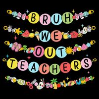 Bruh We Out Teacher Last Day Of School Friendship Bracelet Toddler T-Shirt