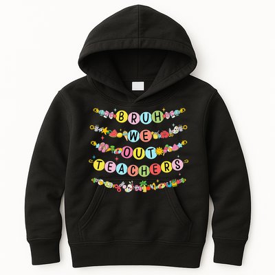 Bruh We Out Teacher Last Day Of School Friendship Bracelet Kids Hoodie