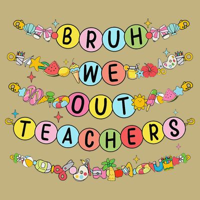 Bruh We Out Teacher Last Day Of School Friendship Bracelet T-Shirt