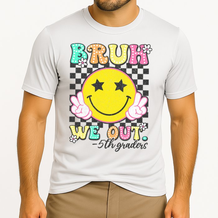 Bruh We Out 5th Graders Fifth Grade Graduation Class 2025  Cooling Performance Crew T-Shirt