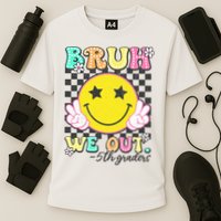 Bruh We Out 5th Graders Fifth Grade Graduation Class 2025  Cooling Performance Crew T-Shirt