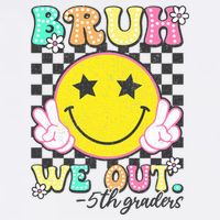Bruh We Out 5th Graders Fifth Grade Graduation Class 2025  Cooling Performance Crew T-Shirt