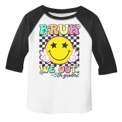 Bruh We Out 5th Graders Fifth Grade Graduation Class 2025  Toddler Fine Jersey T-Shirt