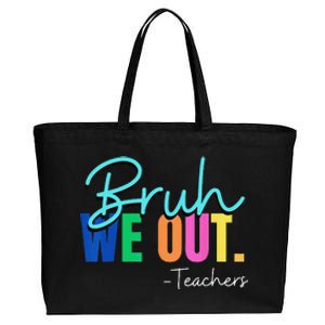 Bruh We Out Teachers Student Happy Last Day Of School Summer Cotton Canvas Jumbo Tote