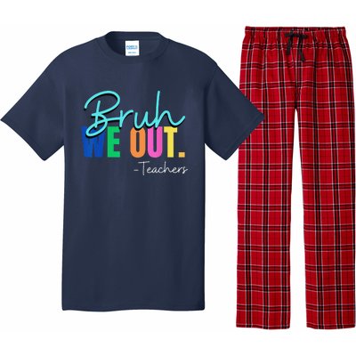 Bruh We Out Teachers Student Happy Last Day Of School Summer Pajama Set