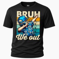 Bruh We Out Dabbing Boy Happy Last Day Of School Cooling Performance Crew T-Shirt