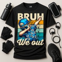 Bruh We Out Dabbing Boy Happy Last Day Of School Cooling Performance Crew T-Shirt