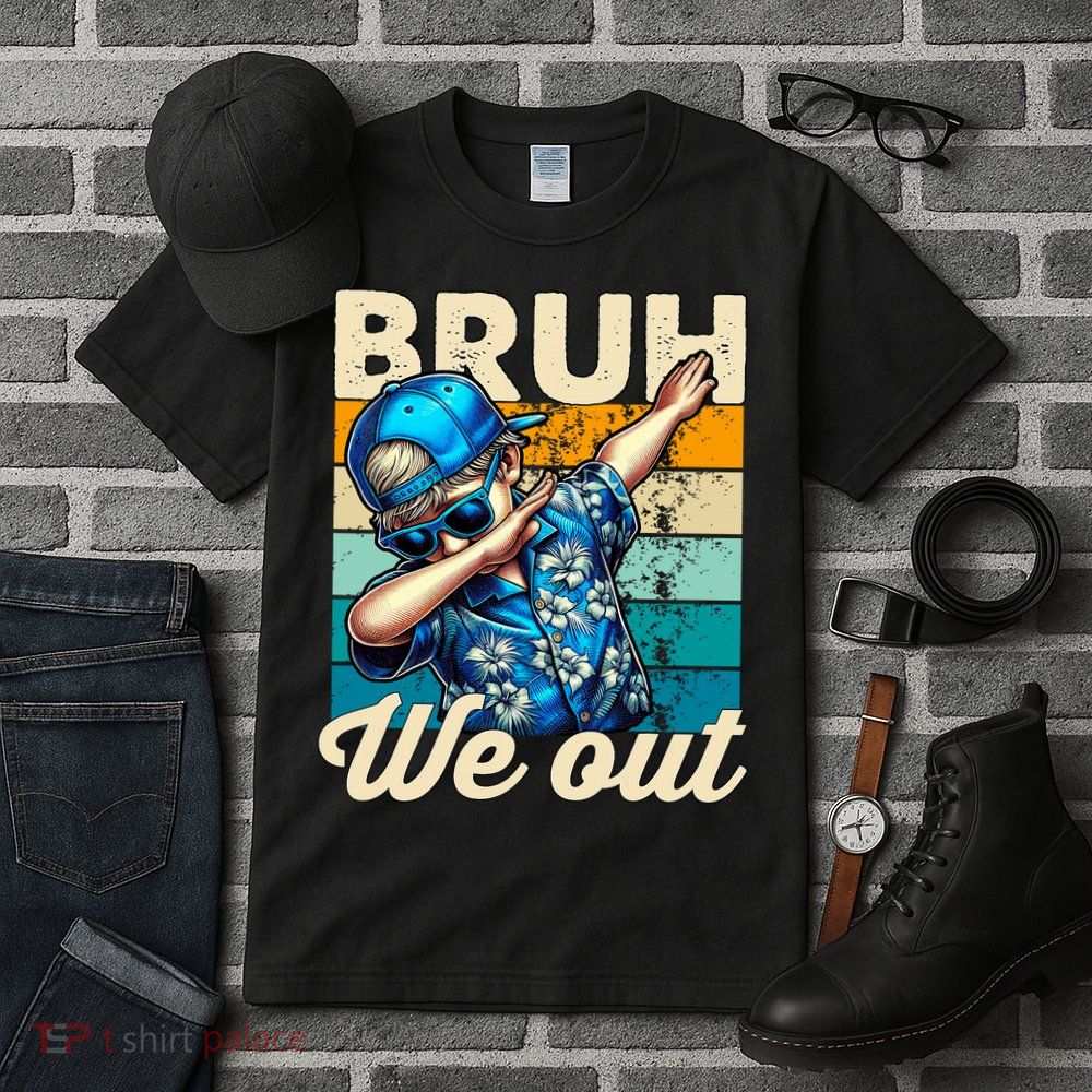 Bruh We Out Dabbing Boy Happy Last Day Of School Tall T-Shirt