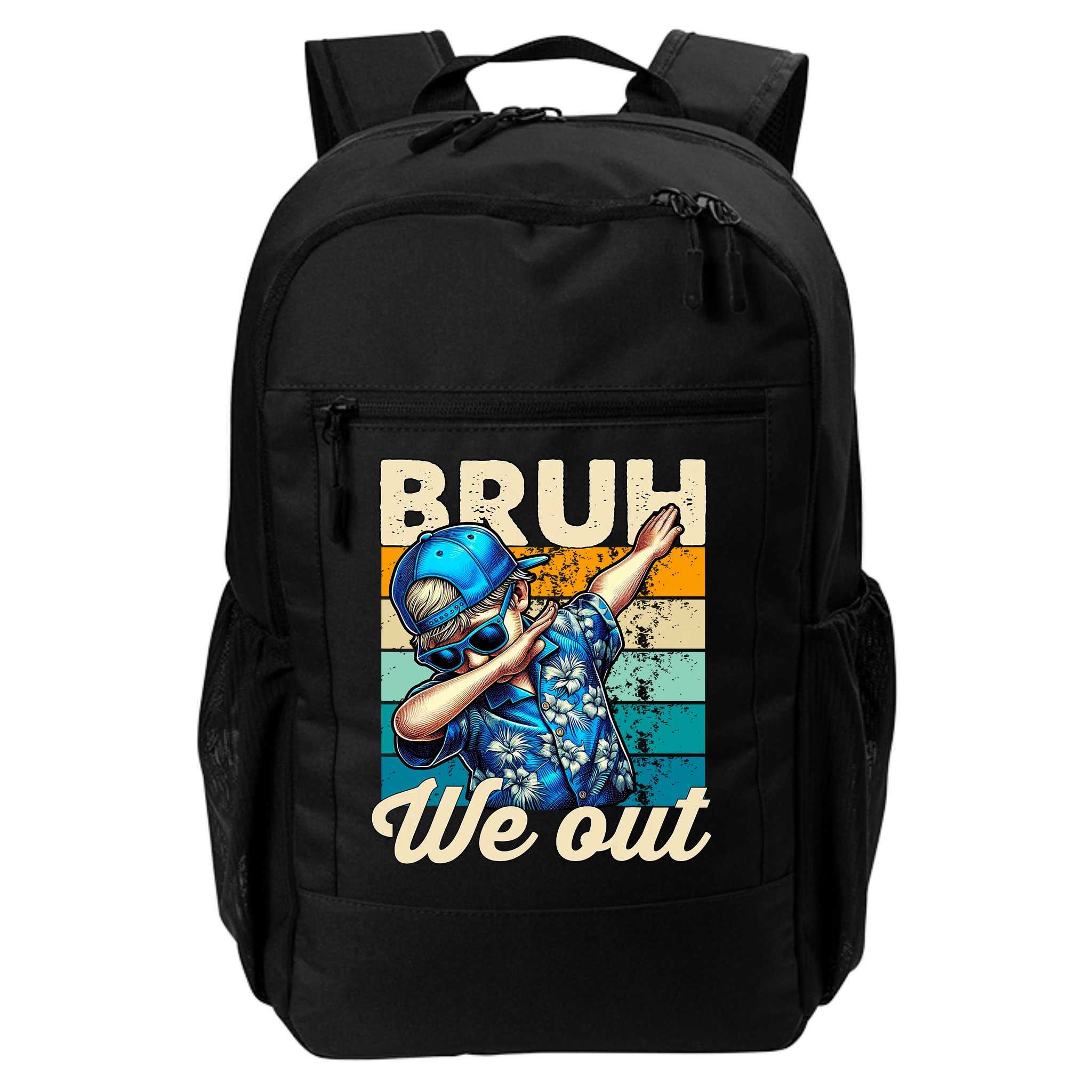 Bruh We Out Dabbing Boy Happy Last Day Of School Backpack