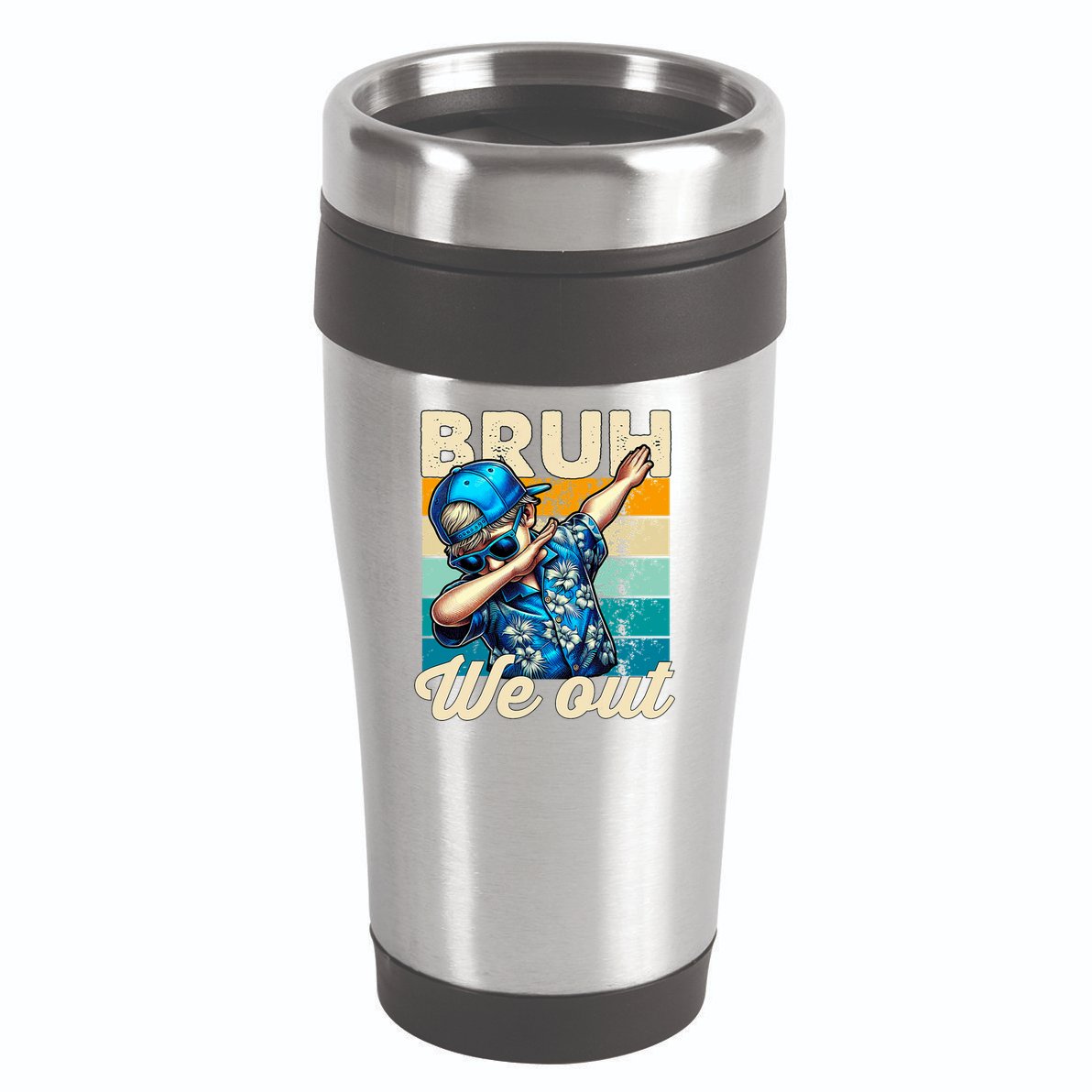 Bruh We Out Dabbing Boy Happy Last Day Of School 16oz Travel Tumbler