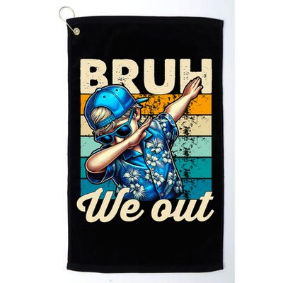 Bruh We Out Dabbing Boy Happy Last Day Of School Golf Towel