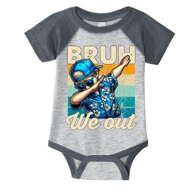 Bruh We Out Dabbing Boy Happy Last Day Of School Infant Baby Jersey Bodysuit