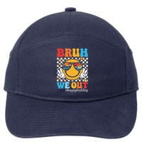 Bruh We Out Happy Last Day Of School Teacher Boy Girl Summer 7-Panel Snapback Hat