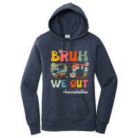 Bruh We Out Happy Last Day Of School Teacher Boy Girl Summer Women's Pullover Hoodie