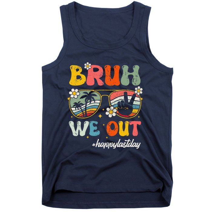 Bruh We Out Happy Last Day Of School Teacher Boy Girl Summer Tank Top