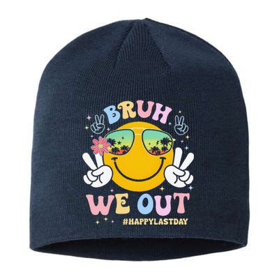 Bruh We Out Happy Last Day Of School Teacher Boy Girl Summer Sustainable Beanie