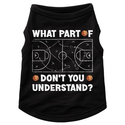 Basketball What Part Of Don't You Understand Funny quote Doggie Tank