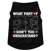 Basketball What Part Of Don't You Understand Funny quote Doggie Tank