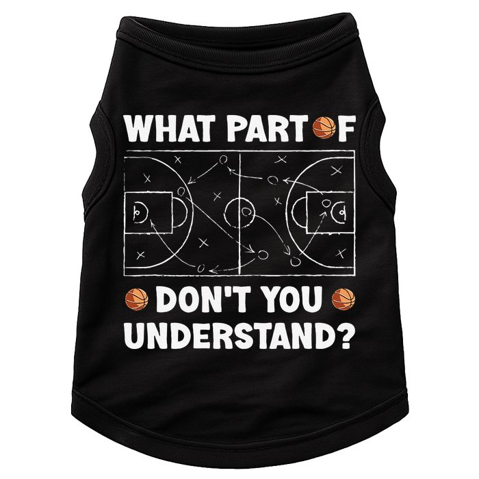 Basketball What Part Of Don't You Understand Funny quote Doggie Tank
