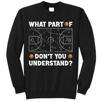 Basketball What Part Of Don't You Understand Funny quote Sweatshirt