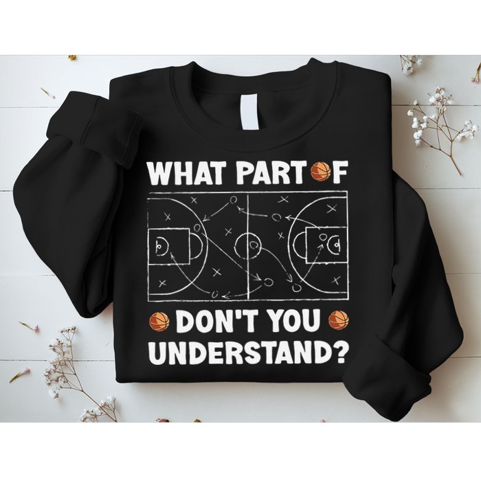 Basketball What Part Of Don't You Understand Funny quote Sweatshirt