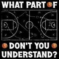 Basketball What Part Of Don't You Understand Funny quote Flatbill Hat