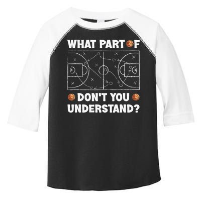 Basketball What Part Of Don't You Understand Funny quote Toddler Fine Jersey T-Shirt