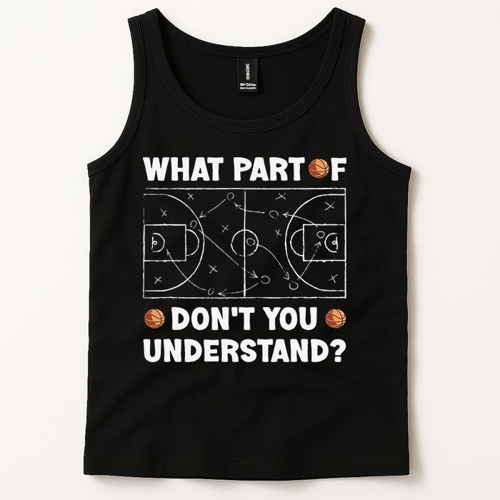Basketball What Part Of Don't You Understand Funny quote Tank Top