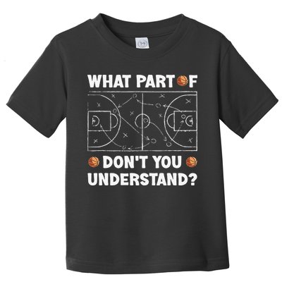 Basketball What Part Of Don't You Understand Funny quote Toddler T-Shirt