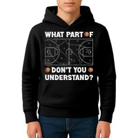 Basketball What Part Of Don't You Understand Funny quote Kids Hoodie