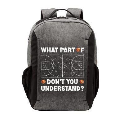 Basketball What Part Of Don't You Understand Funny quote Vector Backpack