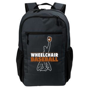 Baseball Wheelchair Player Cool Gift Sport Team Baseballer Gift Daily Commute Backpack