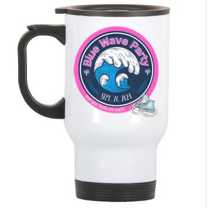 Blue Wave Party Washington County Democratic Party 2024 Stainless Steel Travel Mug