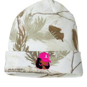 Black Women Pink_ Breast Cancer Awareness Warrior Kati Licensed 12" Camo Beanie