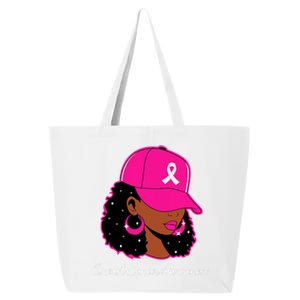 Black Women Pink_ Breast Cancer Awareness Warrior 25L Jumbo Tote