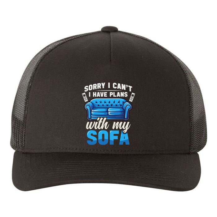 Binge Watching Plans With My Sofa Watching Tv Series Yupoong Adult 5-Panel Trucker Hat