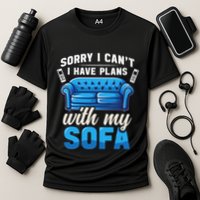 Binge Watching Plans With My Sofa Watching Tv Series Performance Shirt